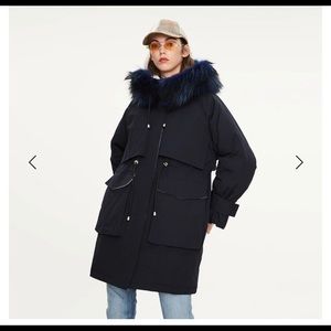 Down Parka with fur hood